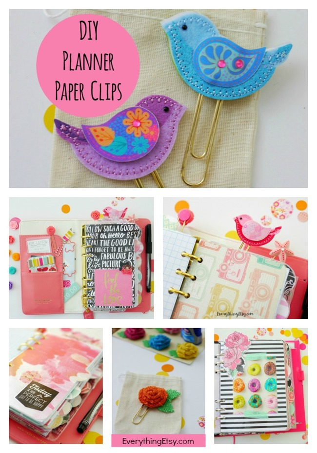 Happy Planner DIY Planner Accessories - Easy Felt Paperclips 