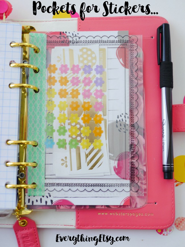 DIY Planner Sticker Pockets - EverythingEtsy.com