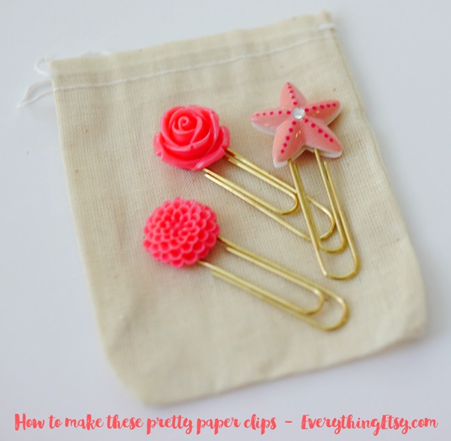 How to make these pretty paper clips on EverythingEtsy.com