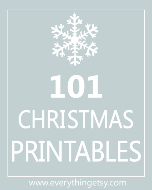 101 Christmas Printable {free}