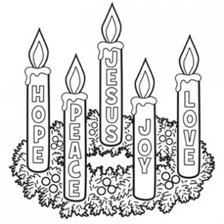 Free Chistmas Coloring Page Printables - Advent