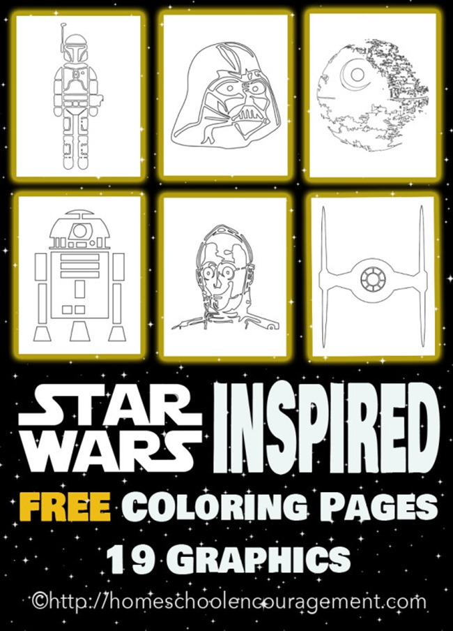 Star Wars Free Coloring Pages on Homeschool Encouragement