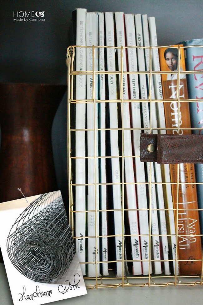 DIY Classy Wire Basket Storage