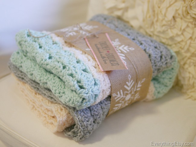 Easy Crochet Shell Stitch Blanket Pattern - EverythingEtsy.com 6