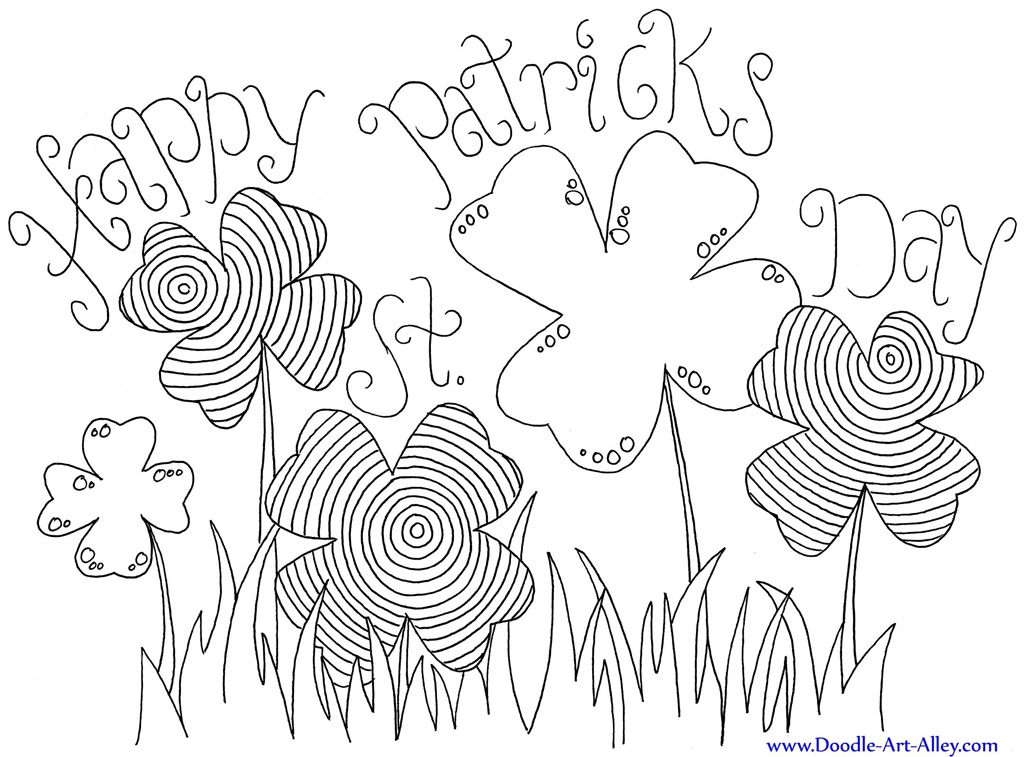 12 St Patrick S Day Printable Coloring Pages For Adults Kids Everythingetsy Com