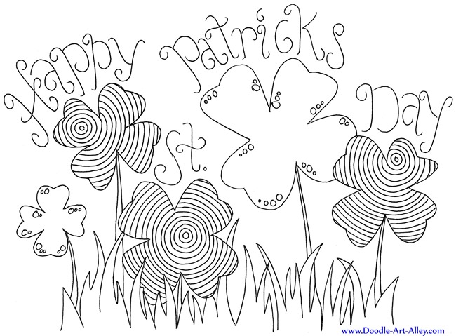 12 St. Patrick’s Day Printable Coloring Pages for Adults & Kids