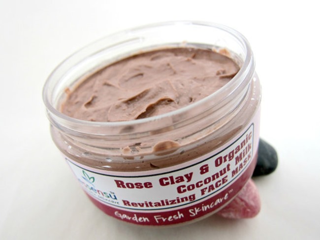 Mother's Day Gifts on Etsy - Organic Rose Clay Coconut Mask