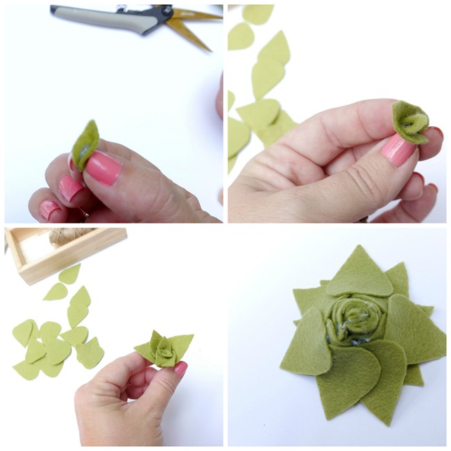 Creating a Felt Succulent by Kim Layton