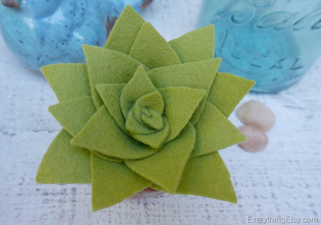 DIY Felt Succulent by Kim Layton 12