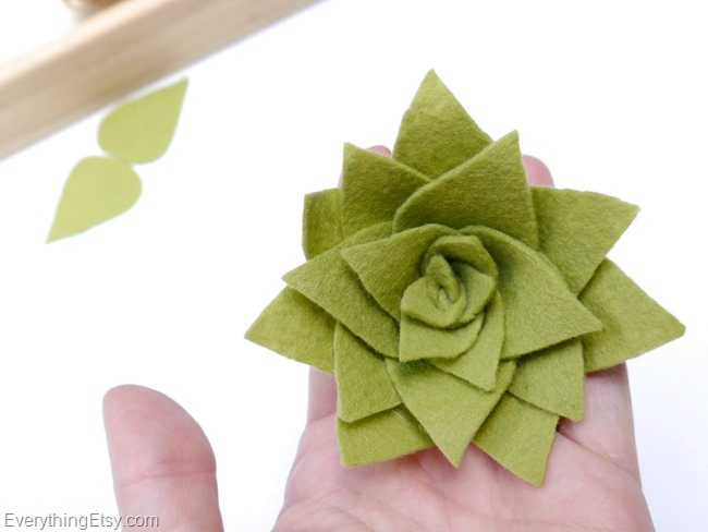 DIY Felt Succulent by Kim Layton 8