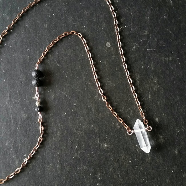 Essential Oil Jewelry - Lava necklace