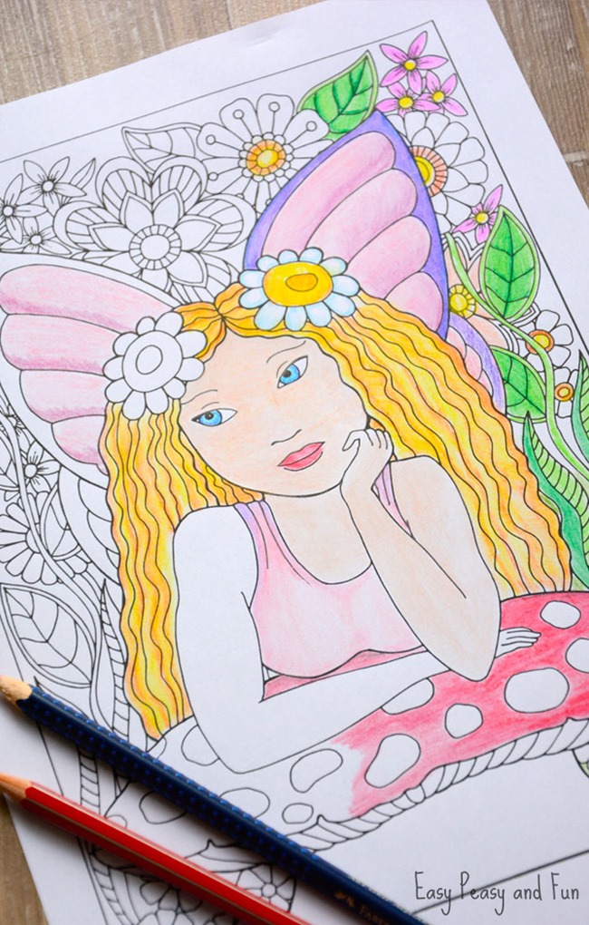 Free Printable Coloring Pages for Summer - Little Fairy