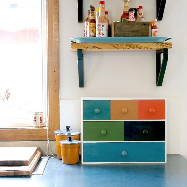 Ikea Hack - Colorful Kitchen Organizer