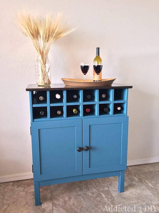 Ikea Hack - Colorful Wine Bar DIY