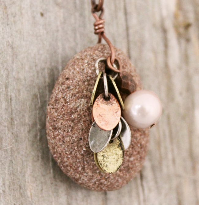 essential oil jewelry - stone diffuser necklace