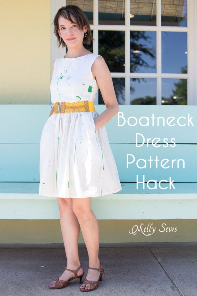 Summer Dress Pattern - boatneck dress hack