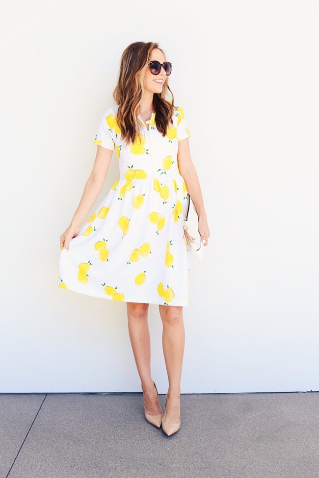 Summer Dress Sewing Pattern - Lemons