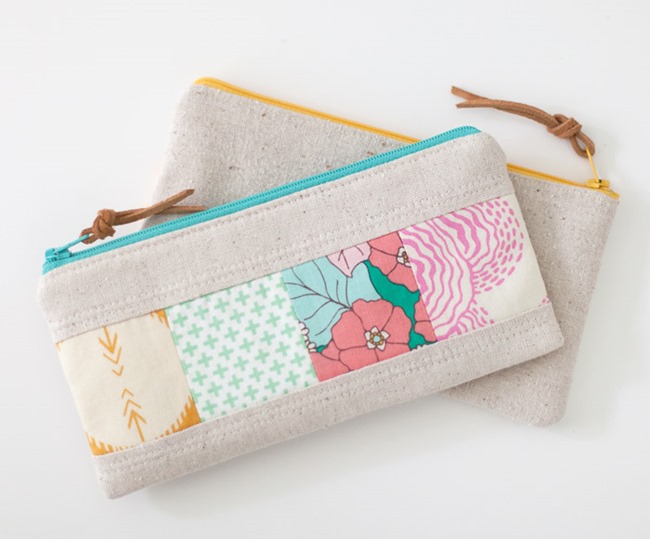 Patchwork Zipper Pouch Tutorial - LGB