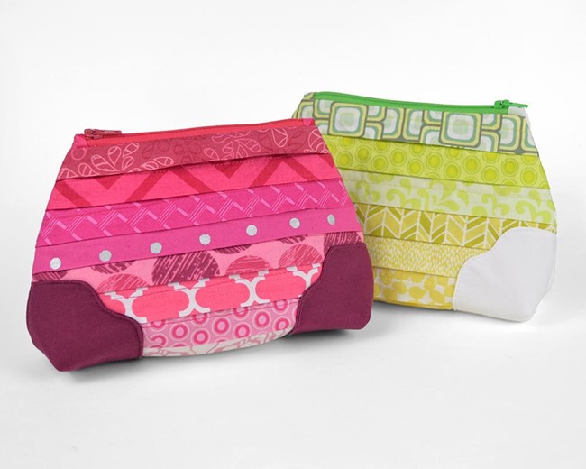 Zipper Bag Tutorial - pleated ombre
