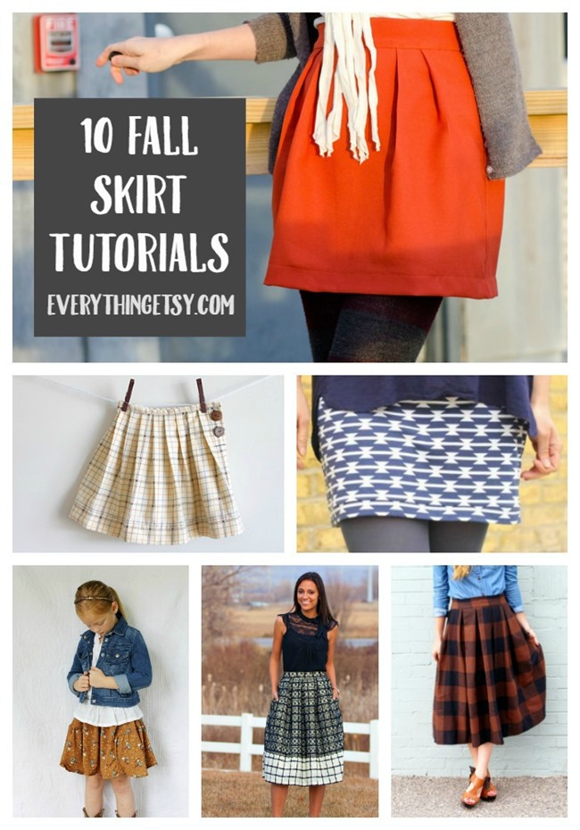 10 Fall Skirt Tutorials {Free Patterns} - EverythingEtsy.com