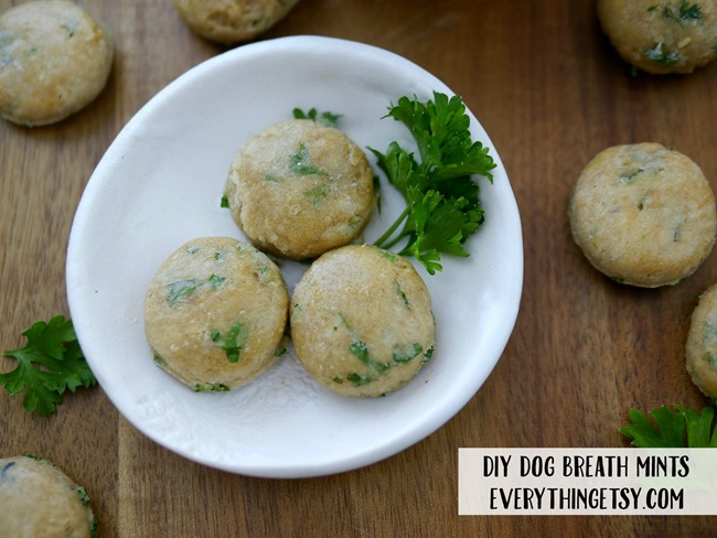 Homemade Dog Treats Breath Mint Recipe EverythingEtsy