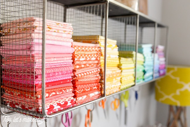 DIY Craft Supply Organization - Fabric Holder