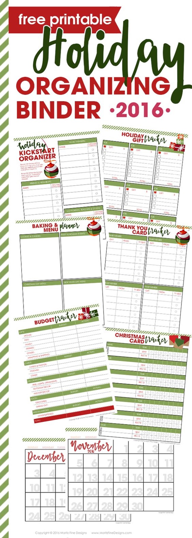 Free Christmas Planner Printable - Organization Binder