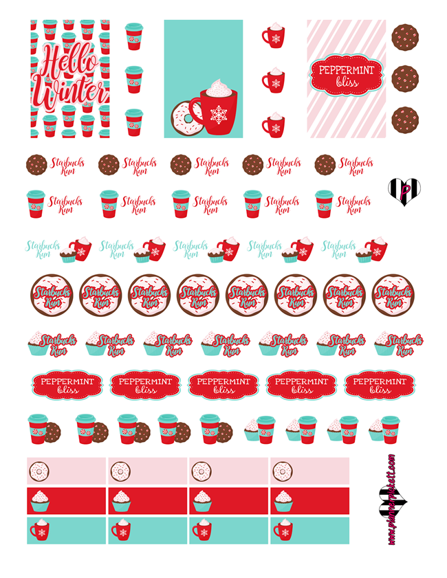 Free Printable Winter Planner Stickers - Rad Planner