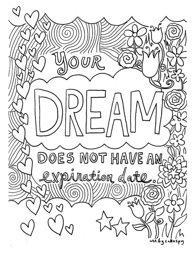 motivational quotes coloring sheets