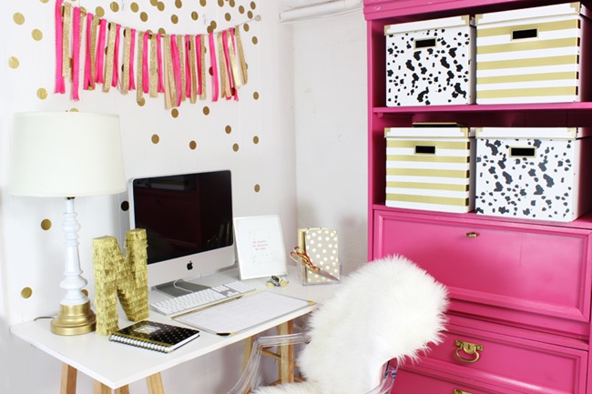 Craft Room Organization & Inspiration - Gold