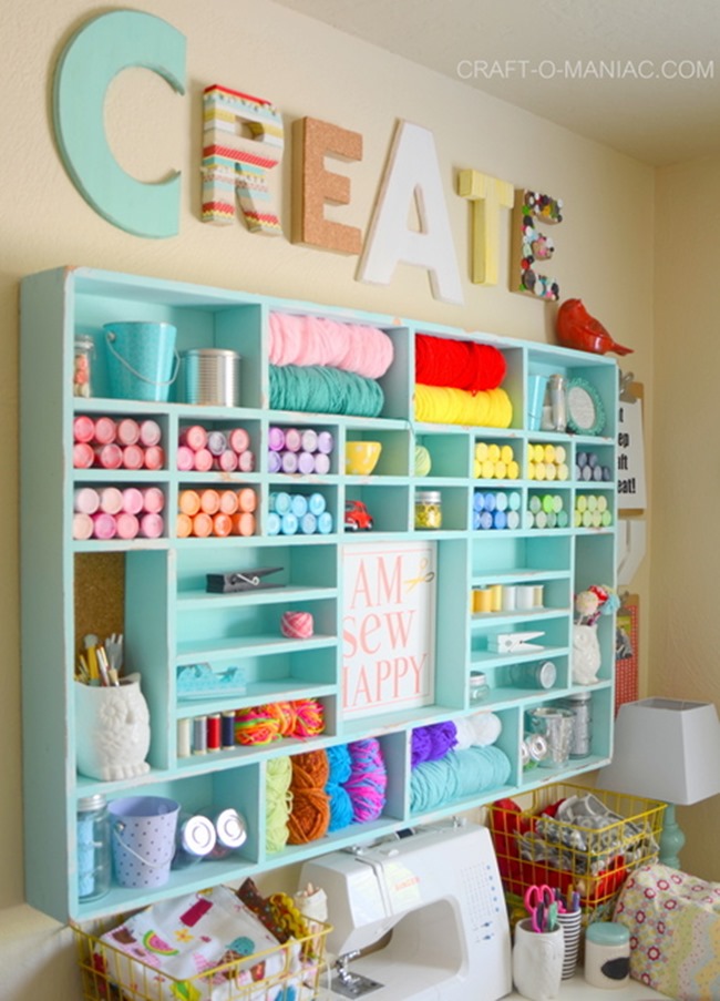 Craft Room Organization & Inspiration - Yarn Holder