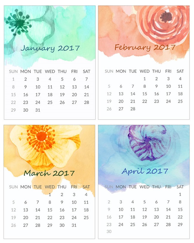 15 Free 2017 Printable Calendars - EverythingEtsy.com