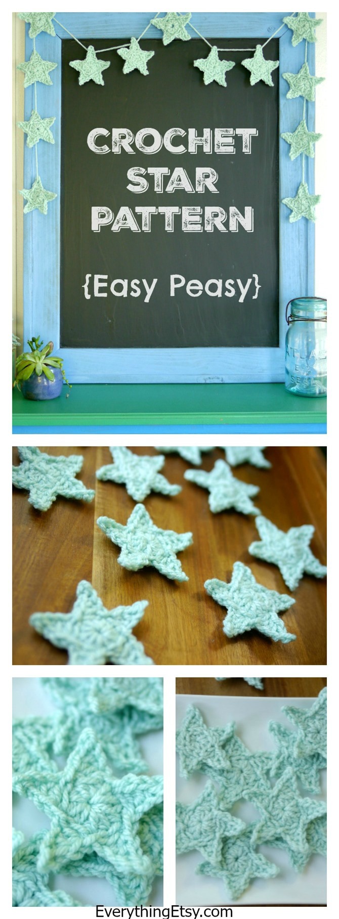 Crochet Star Pattern {Free} on EverythingEtsy.com