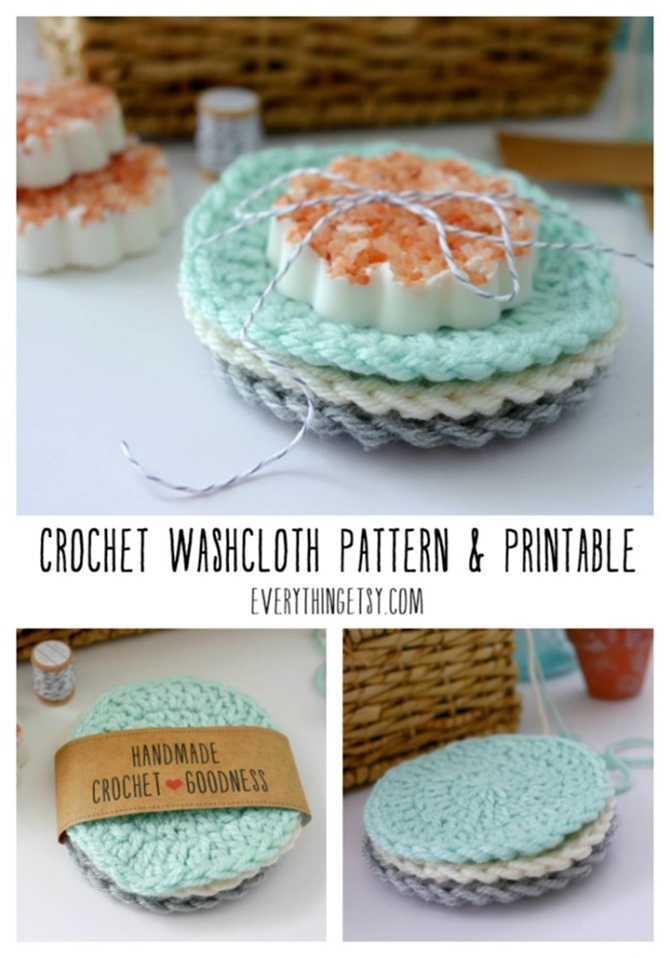 Easy Crochet Washcloth Pattern - Free