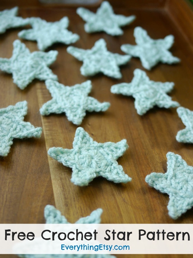 Crochet Star Pattern–Free - EverythingEtsy.com