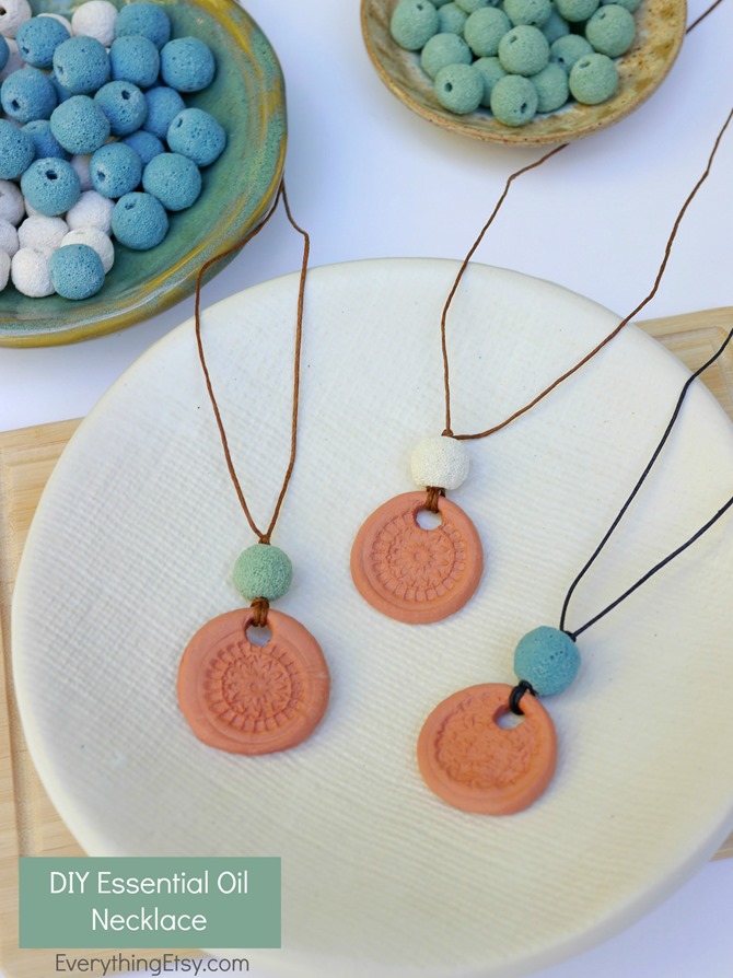 DIY doTERRA Essential Oil Aromatherapy Necklace - Tutorial on EverythingEtsy.com