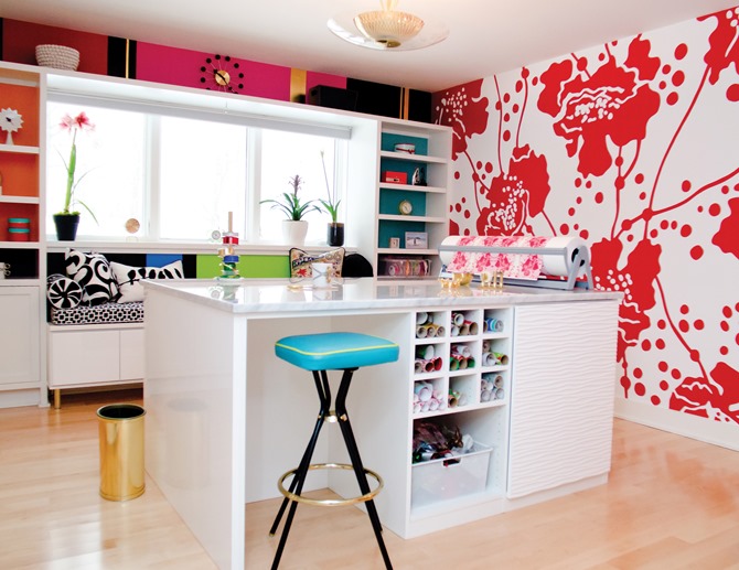 craft room inspiration - red