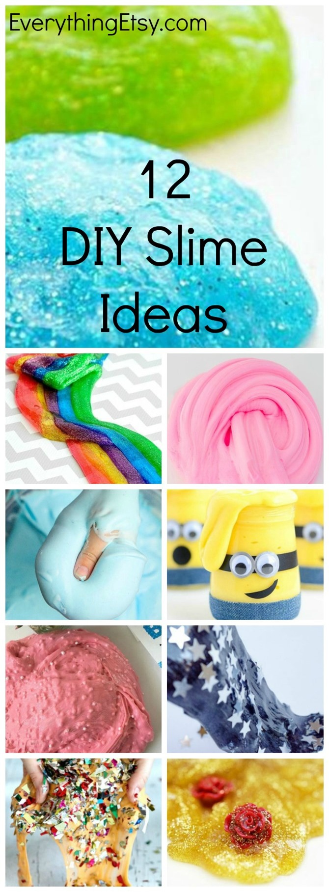 12 DIY Slime Ideas - Easy Recipes for Fun! EverythingEtsy.com