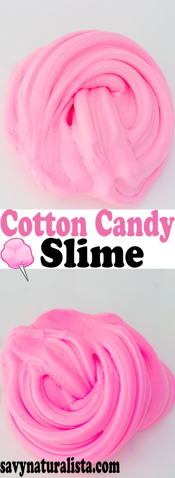 12 DIY Slime Recipes - Cotton Candy