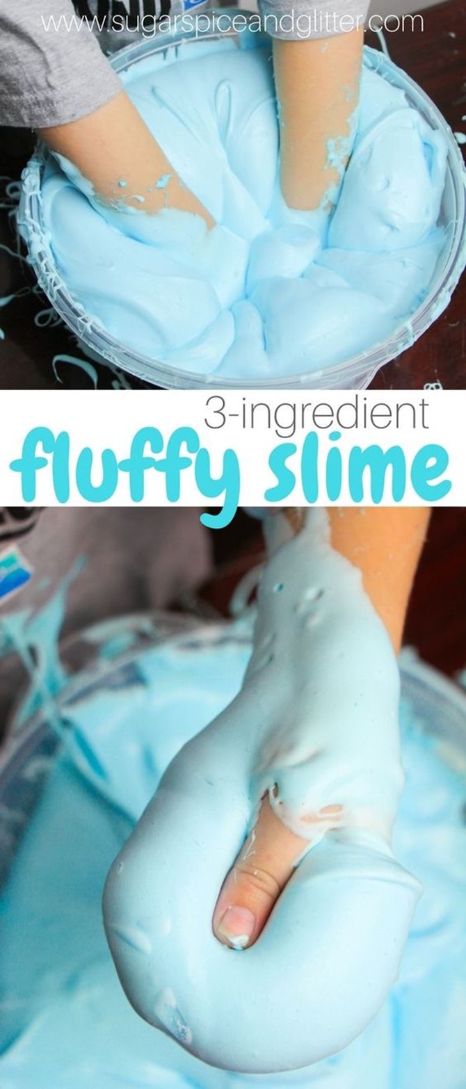 12 DIY Slime Recipes - Fluffy Slime