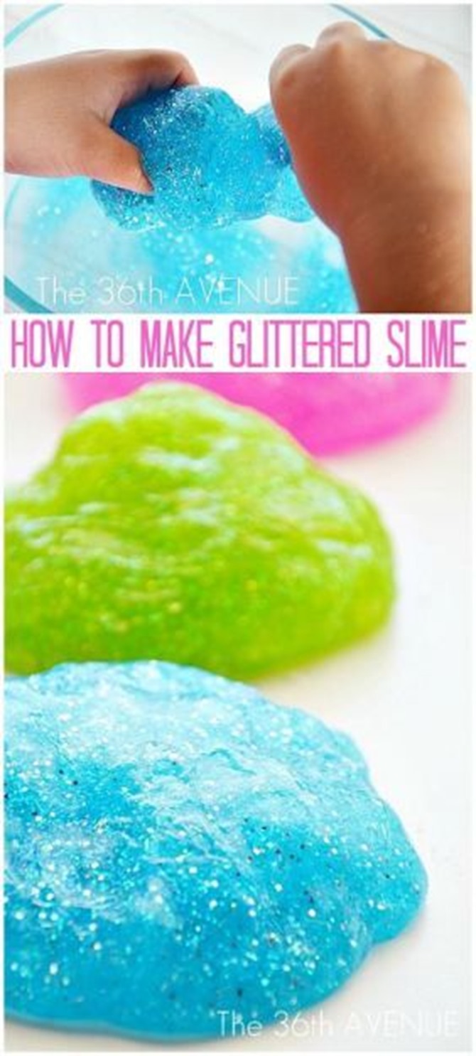 12 DIY Slime Recipes - Glitter Ideas - So Pretty