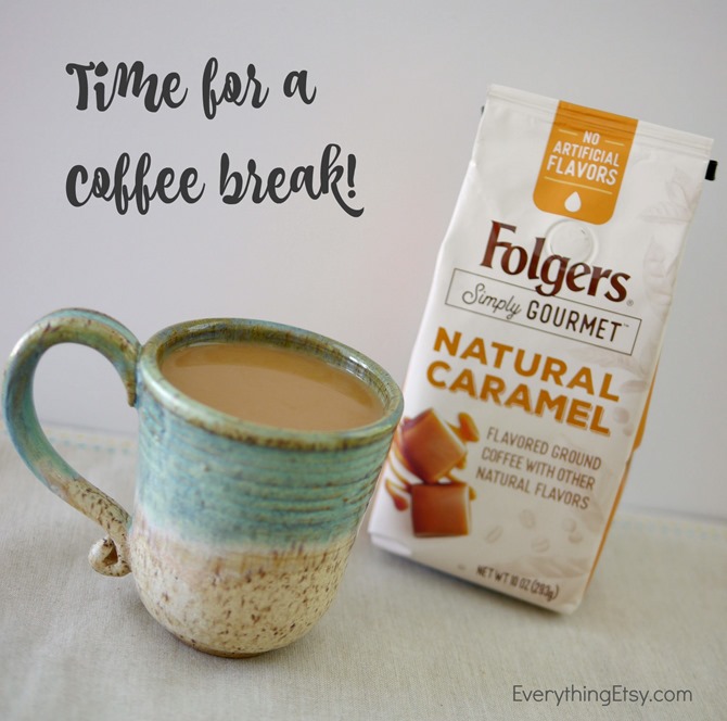 Foldgers Simply Gourmet Coffee - Time for a Coffee Break! - EverythingEtsy.com