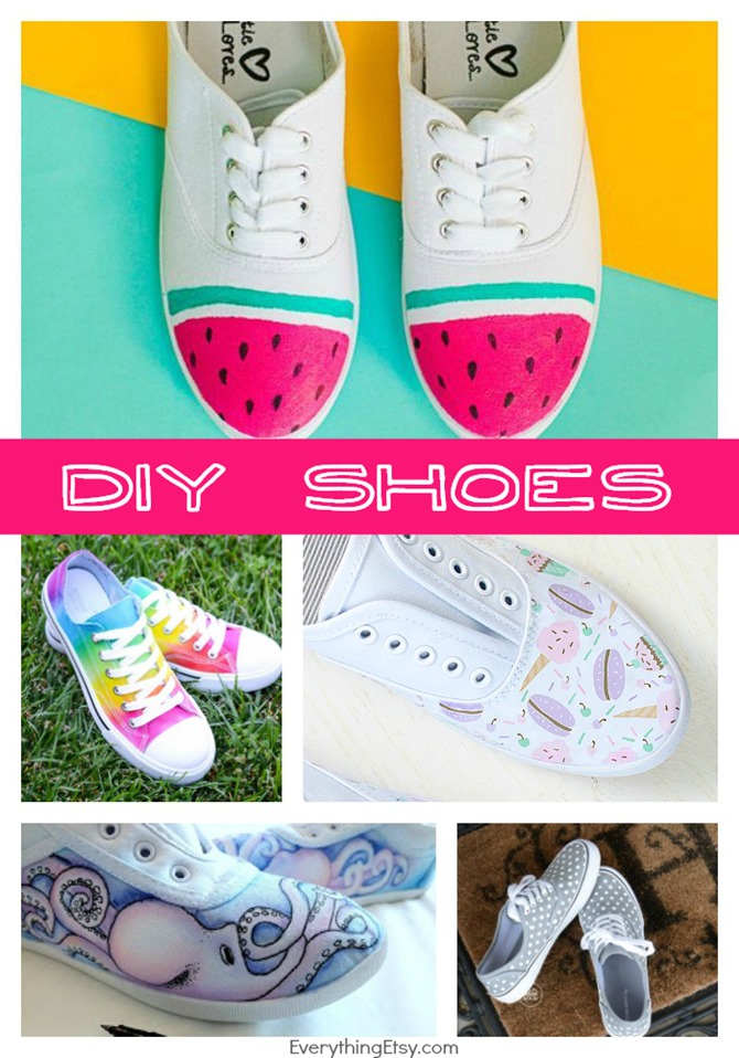 Easy DIY Tennis Shoes for Summer {Take 5} - EverythingEtsy.com