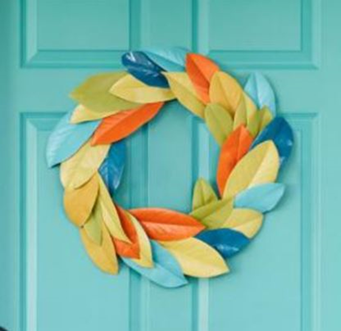 21 Fall Wreath Ideas - Magnolia Leaves - EverythingEtsy