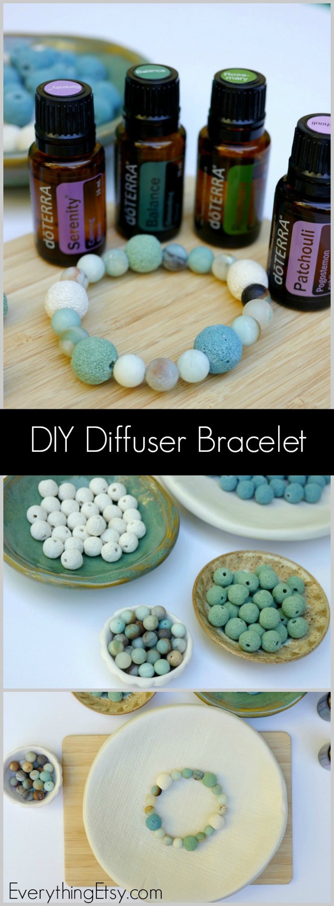 DIY Essential Oil Diffuser Bracelet