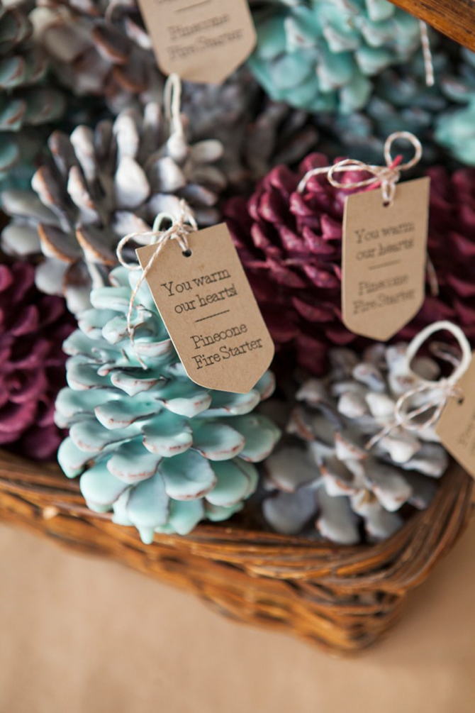 Fall DIY Gift Ideas - Pine Cone Fire Starters -EverythingEtsy