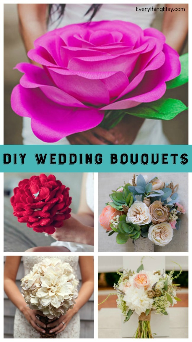 DIY Wedding Bouquets - 10 Beautiful Tutorials! EverythingEtsy.com