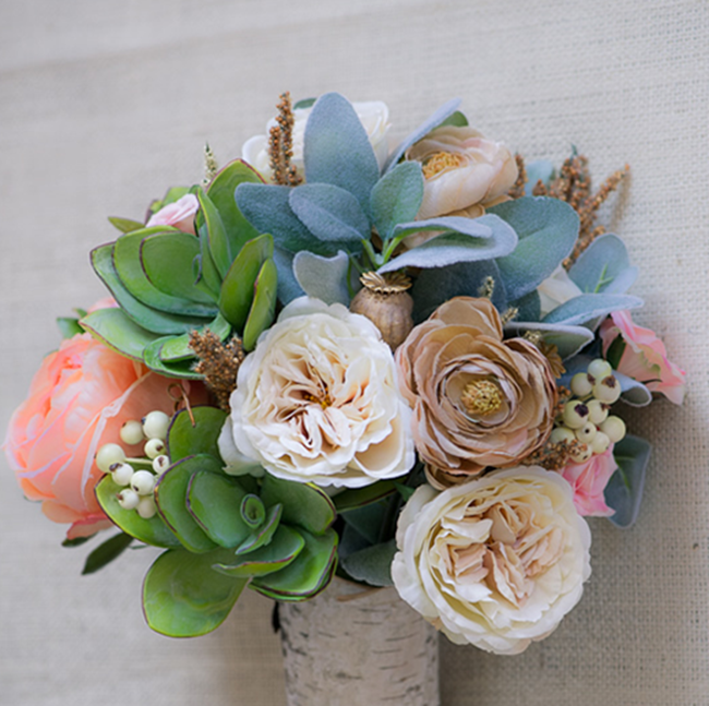 DIY Wedding Bouquets - Fake Flowers