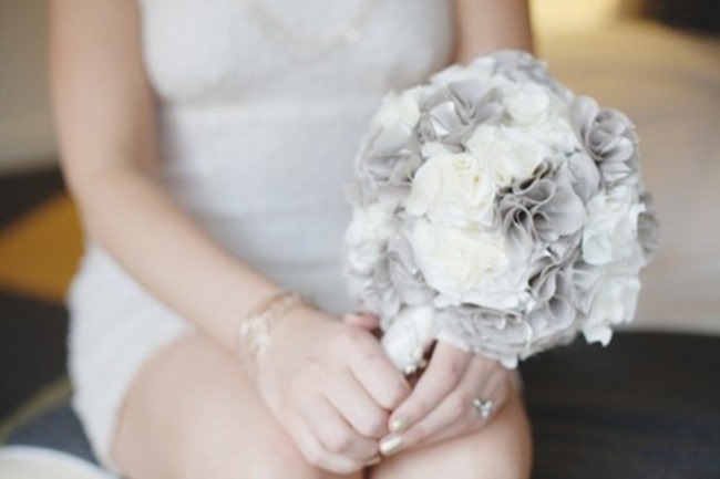 DIY Wedding Bouquets - Modern Fabric Flowers