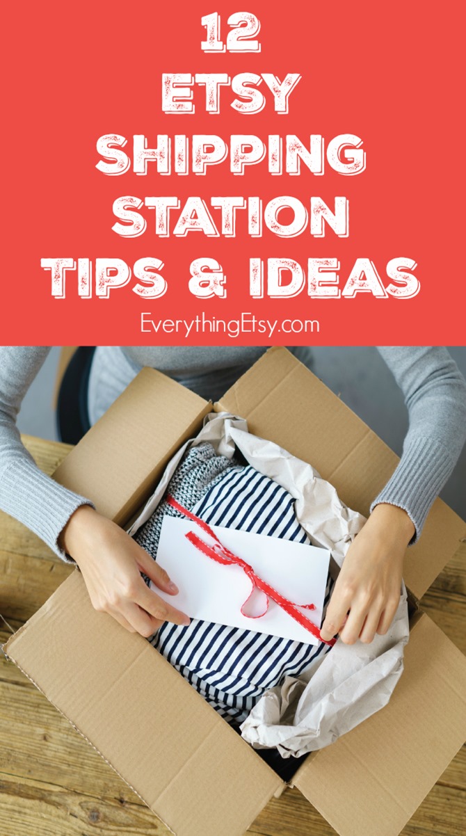 12 Etsy Shipping Station Tips & Ideas {Etsy Business}